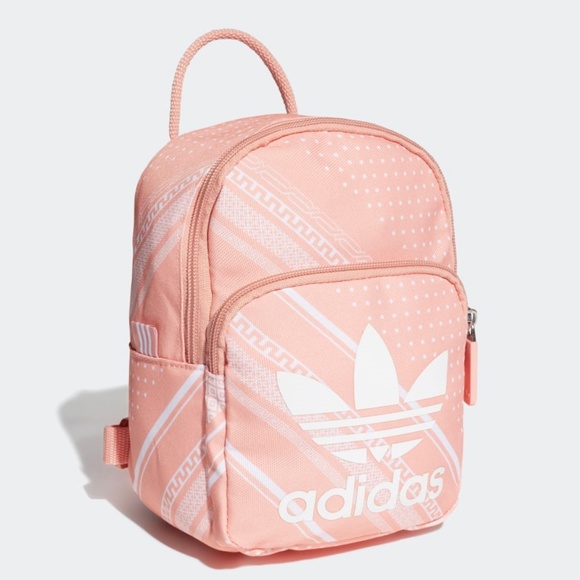 Adidas Pink Bandana Print Mini Logo Backpack - Picture 4 of 8